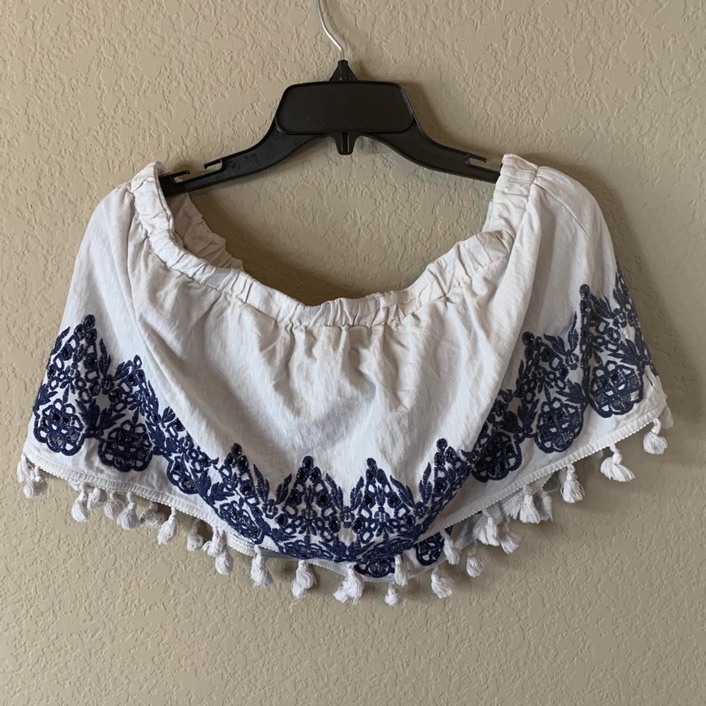 American Eagle Tasseled Tube Top